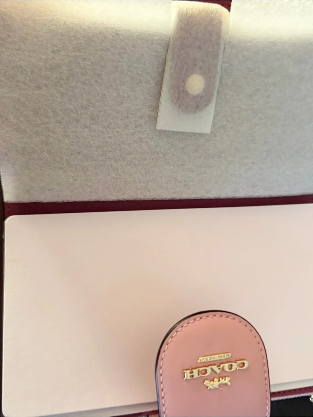 Coach Pink Signature Satchel and Matching Wristlet Set